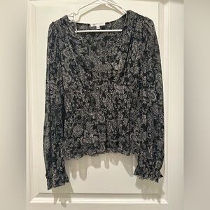 DR2 Monochrome Paisley Blouse
